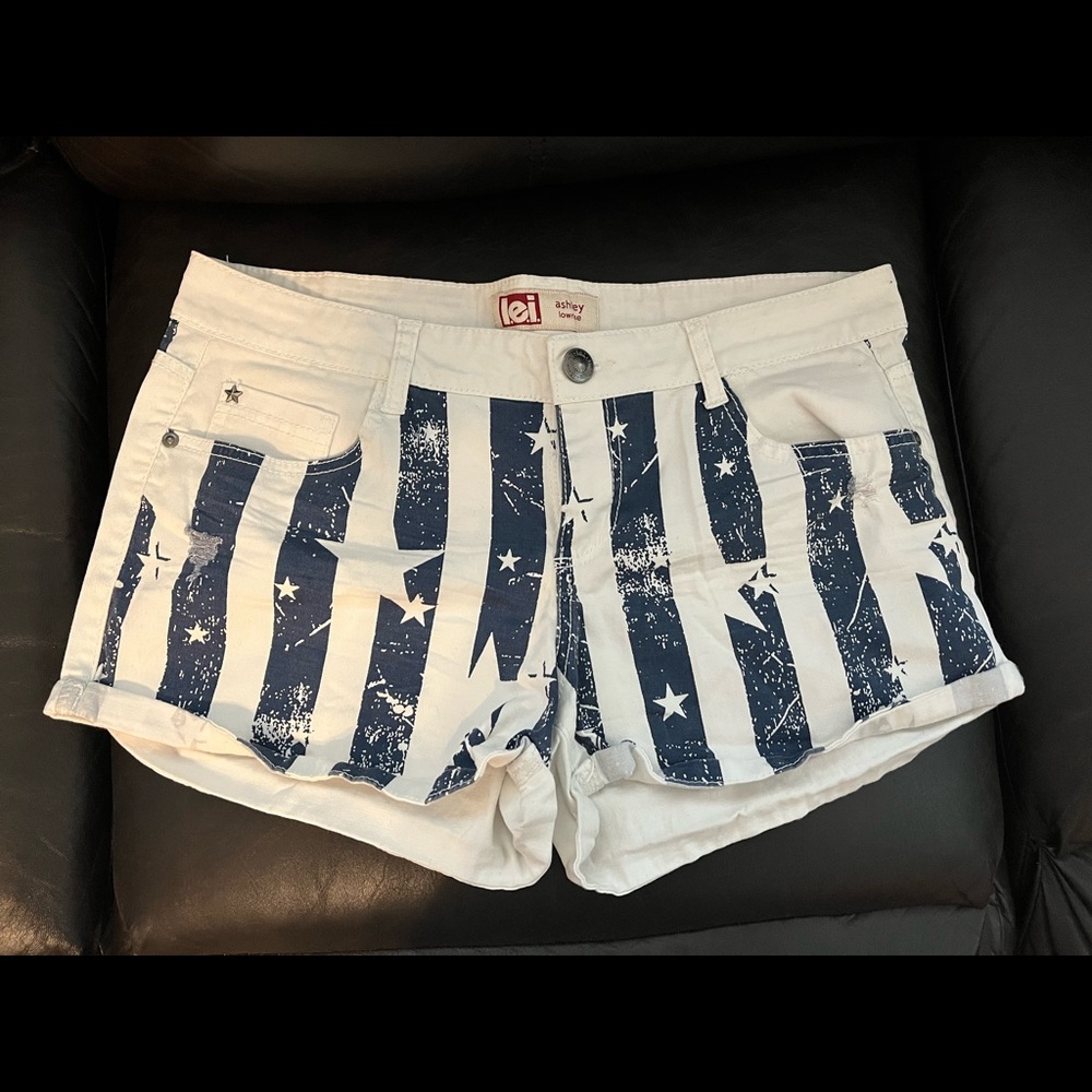 American Flag shorts.